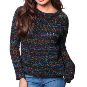 NWT! Blush & Bloom Chenille Confetti Crewneck Sweater